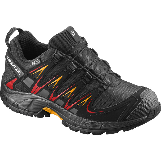 Salomon XA PRO 3D CSWP K Zapatillas Trail Running Niños - Negras - Colombia (94083-XQTP)